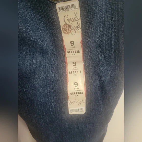 NWT-Women's Cruel Girl Slim Blue Jeans Sz 9 Long - Picture 3 of 5